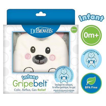 Dr. Brown's Infant Gripebelt Heated Belly Band, Soothe Baby's Tummy with Gentle Warmth and Compression 0m+