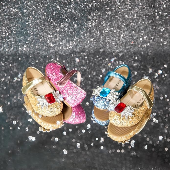 Felix & Flora Girls Toddler Little Ballet Shoes - Flower