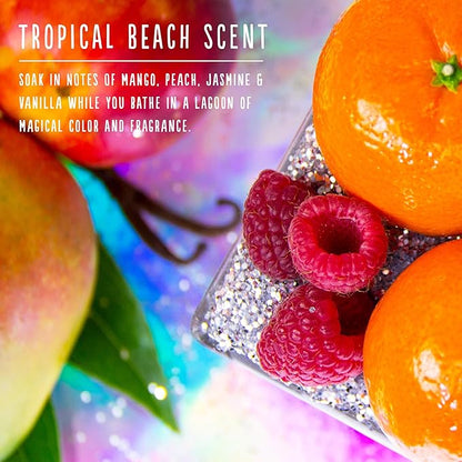 Hallu Unicorn Large Bath Bomb, Mango Peach and Vanilla Scent 140 g, 8