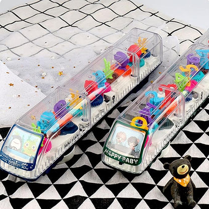 DISSONA Transparent Gear Toys for Kids with Electronic Light & 3-8 Boys (train1)