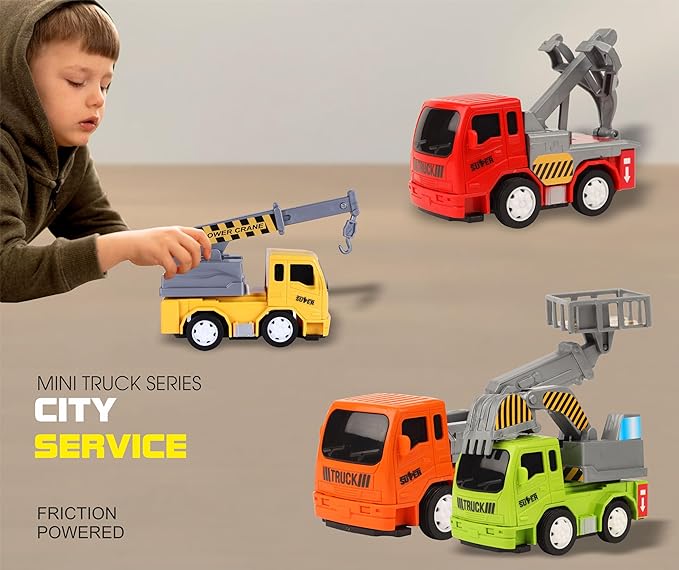 TOYZONE Friction Powered Mini Truck Series | BPA Free