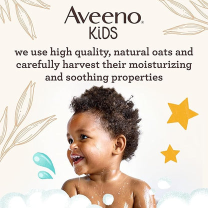 Aveeno Kids Bubble Bath, Children's Bubble Bath for Sensitive Skin with Oat Extract 19.2 fl.