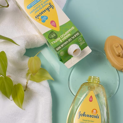 Johnson's Head-To-Toe Gentle Baby Body & Hair Wash, Tear-Free 33.8 fl.
