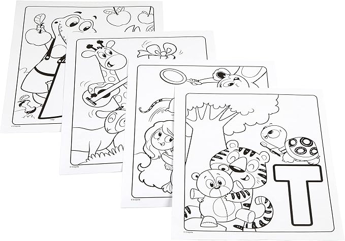 Crayola Color Wonder Alpha Pets, Mess Free Coloring for Toddlers, Alphabet Coloring Pages, Toddler Activity, Gift for Kids, Ages 3+ [Amazon Exclusive]