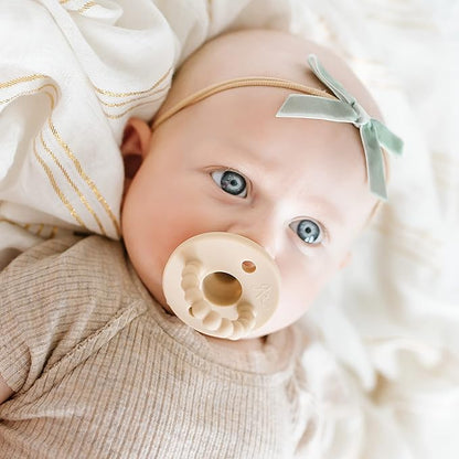 Ryan & Rose Cutie PAT Pacifier Teether (Bulb, Tan)