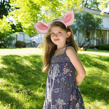 Pig Ears Headband - 1Pcs x Pink Cute Plush Piglet