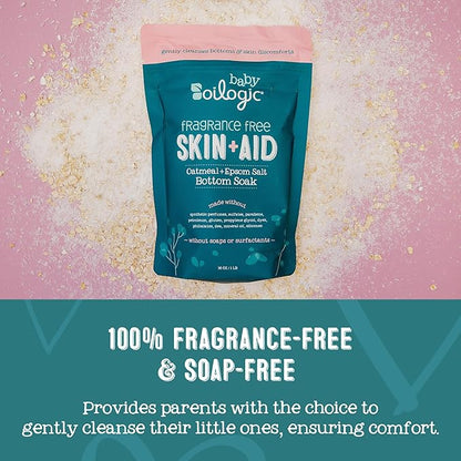 Oilogic Baby Essentials Oatmeal Epsom Salt Bath Soak, Skin &