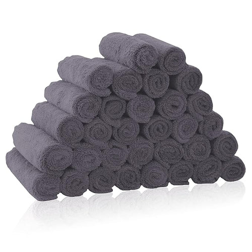 32 Pack Baby Washcloths - Luxury Coral Fleece 10x10 Inch