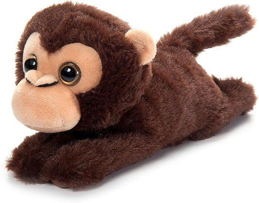The Petting Zoo Monkey Stuffed Animal Plushie Slap Bracelet, Gifts for Kids, Slapstix Wildlife Animals, Monkey Plush Toy, 10 inches