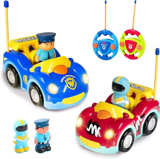 Haktoys Remote Control Cars Set of 2 Vehicles: RC Radio