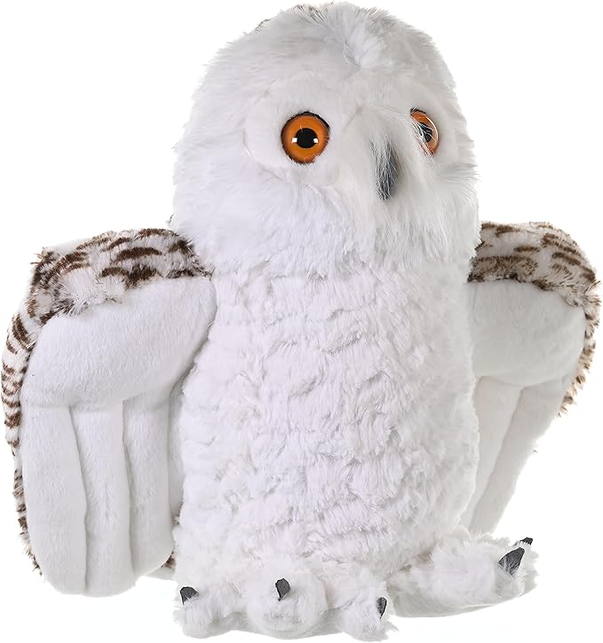 Wild Republic Snowy Owl Plush, Stuffed Animal, Plush Toy, Gifts for Kids, Cuddlekins, 12 Inches