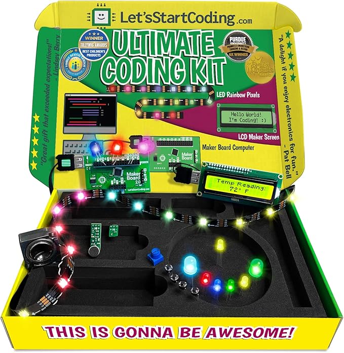 Ultimate Coding Kit for Kids 8-12+. Coding Game for Tweens with 100+ Free Code & STEM Projects. Girls & Boys Learn STEM Hands-On with C++ Coding. Makes a Great Gift for Techy Teens.