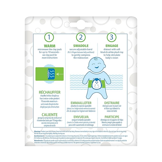Dr. Brown's Infant Gripebelt Heated Belly Band, Soothe Baby's Tummy with Gentle Warmth and Compression 0m+