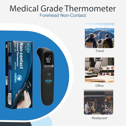 Elate Non-Contact Forehead Thermometer for Adults and Kids, No-Touch Digital Baby Thermometer for Infants/Newborns
