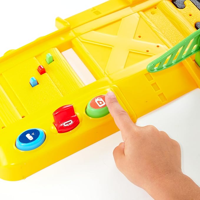 CAT Construction Toys, CAT Construction Power Track Friends Preschool Train Set | 8 Pieces of Easy-to-Assemble Tracks