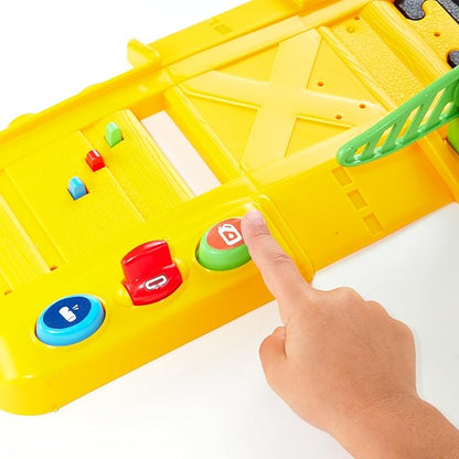CAT Construction Toys, CAT Construction Power Track Friends Preschool Train Set | 8 Pieces of Easy-to-Assemble Tracks