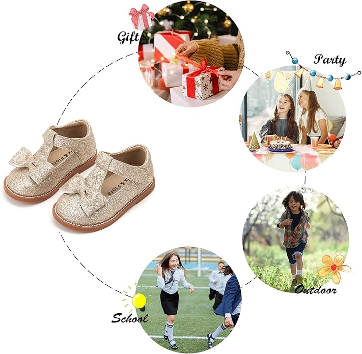 Felix & Flora Toddler Little Girl Mary Jane Dress Shoes
