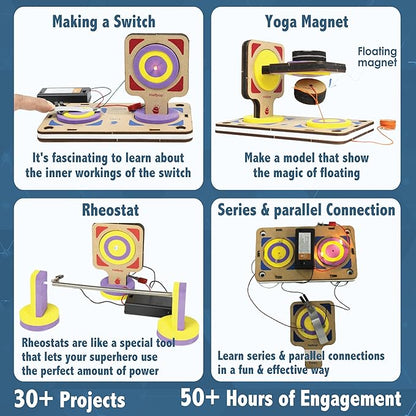 Butterfly Edufields 30in1 STEM Kits for Kids Age 8-10-12 | STEM Toys for Ages 8-13 | Electricity & Magnetism | Science Project Kit for Boys & Girls Aged 8-10-12-14 | Best Educational Birthday Gift