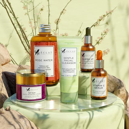 Gentle Facial Cleanser - Green Tea Face Wash + Aloe Vera, Vitamin C & E
