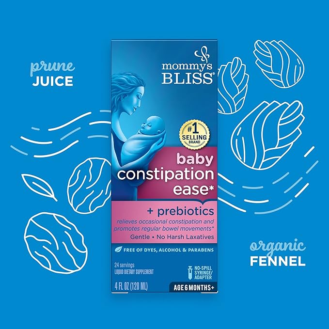 Mommy's Bliss Constipation Ease + Prebiotics, Relieves Occasional Constipation 4 Fl 1)