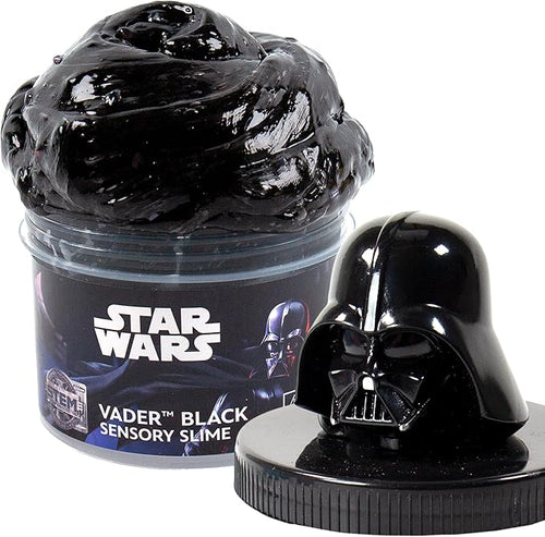 STAR WARS Vader Black Slime, 8 oz Galaxy Slime, Pre-Made Darth Vader Slime, Party Favors for Kids, Perfect for Goodie Bags, Desk Toys, Star Wars Merch, Star Wars Toys, Gifts for 6 Year Old Boys