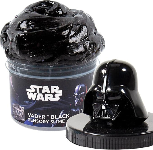 STAR WARS Vader Black Slime, 8 oz Galaxy Slime, Pre-Made Darth Vader Slime, Party Favors for Kids, Perfect for Goodie Bags, Desk Toys, Star Wars Merch, Star Wars Toys, Gifts for 6 Year Old Boys