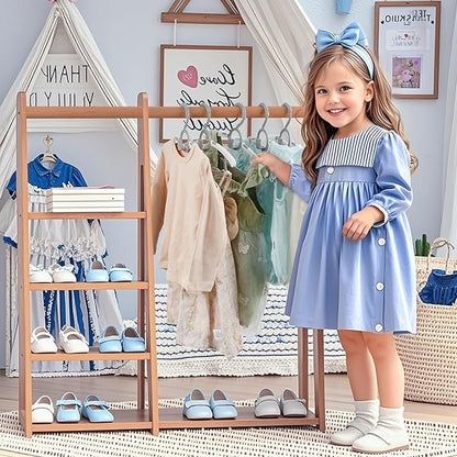 Kids Hangers 80 Pack Baby Hangers, Extendable & Adjustable Kid Hangers， Non-Slip Plastic Baby Clothes Hangers for Kids Infant Child - Stackable Hangers for Baby Clothes Grey Toddler Hangers