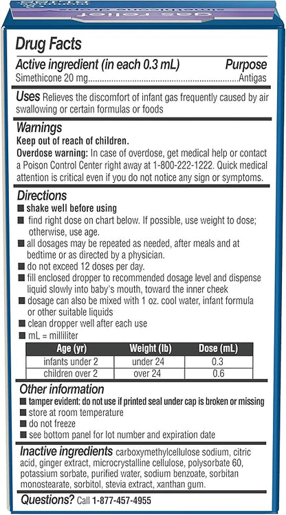 Mommy's Bliss Gas Relief Drops Bottle, Simethicone Drops for Infants 1 Fl 1)