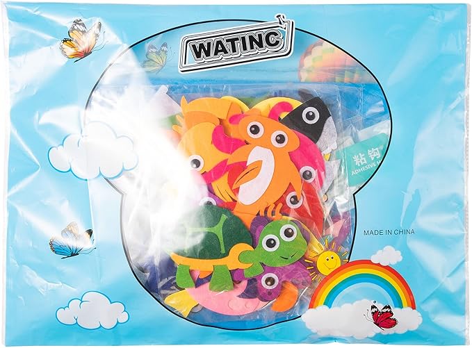 WATINC Dinosaur Felt-Board Stories Set 3.5Ft 37Pcs Preschool Dinosaurs Classification Storytelling Flannel Roar Volcano Ancient Animal Theme Early Learning Play Kit Wall Hanging Gift for Toddlers Kids