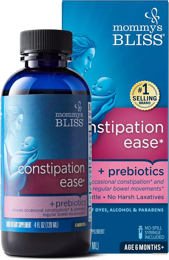 Mommy's Bliss Constipation Ease + Prebiotics, Relieves Occasional Constipation 4 Fl 1)