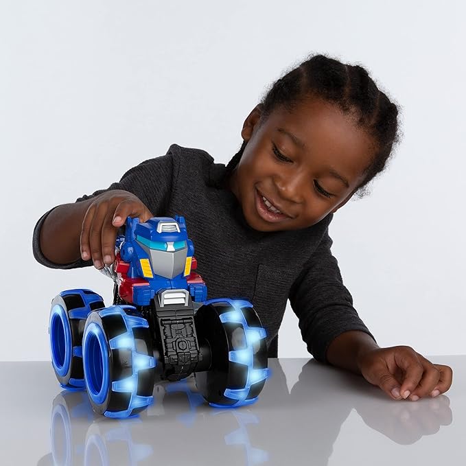 Transformers Optimus Prime Monster Treads – Monster Trucks with Light Up Wheels 3 Years