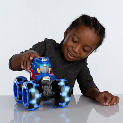 Transformers Optimus Prime Monster Treads – Monster Trucks with Light Up Wheels 3 Years