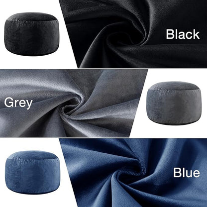 [Removable Outer Cover] Large Bean Bag Chair: 3 ft Memory Foam Bean Bag Chairs for Adults/Kids,Bean Bag Chair with Filler Included,Soft Faux Fur Fabric,Machine Wash,Navy,3 Foot