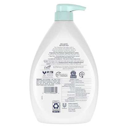 Baby Dove Sensitive Skin Care Baby Wash Fragrance Free Moisture 34 oz