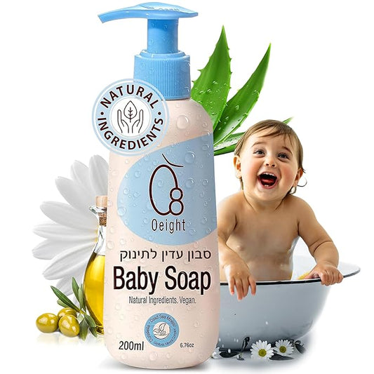 Oeight Baby Natural Soap | Bath Soap for Newborn Baby 200ml, Baby