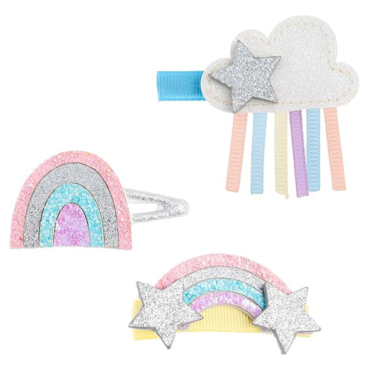 Stephen Joseph, 3-Pack Glitter Hair Clips for Girls ??Cute Shimmer Non-Slip Alligator Hair Clip