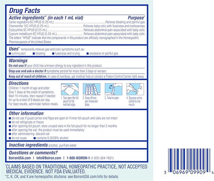 Boiron Camilia Tummy for Colic, Painful Gas 30 Count