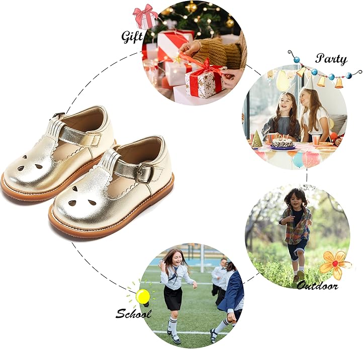 Felix & Flora Toddler Little Girl Mary Jane Dress Shoes