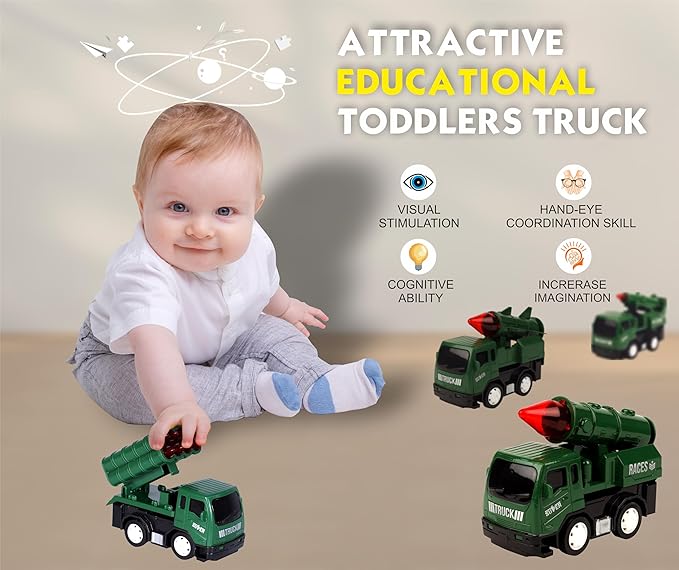 TOYZONE Friction Powered Mini Truck Series | BPA Free