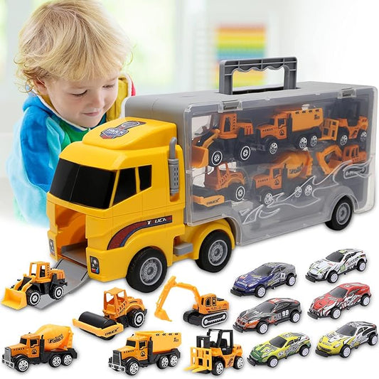 Toys for 3 Year Old Boys,Kids Boys Girls 3-5 Kids,12 1 Die-cast