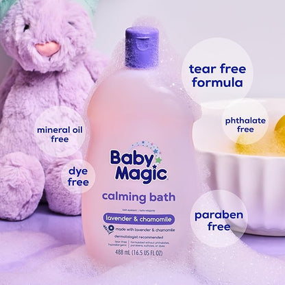 Baby Magic Calming Baby Bath, 16.5 Fl Oz (Pack of 5)