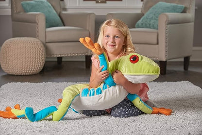 Wild Republic Jumbo Tree Frog Plush, Giant Stuffed Animal, Plush Toy, Gifts for Kids, 30 Inches