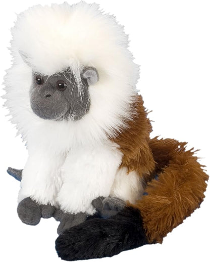 Wild Republic Cotton-Top Tamarin Plush, Stuffed Animal, Plush Toy, Gifts for Kids, Cuddlekins, 8 Inches