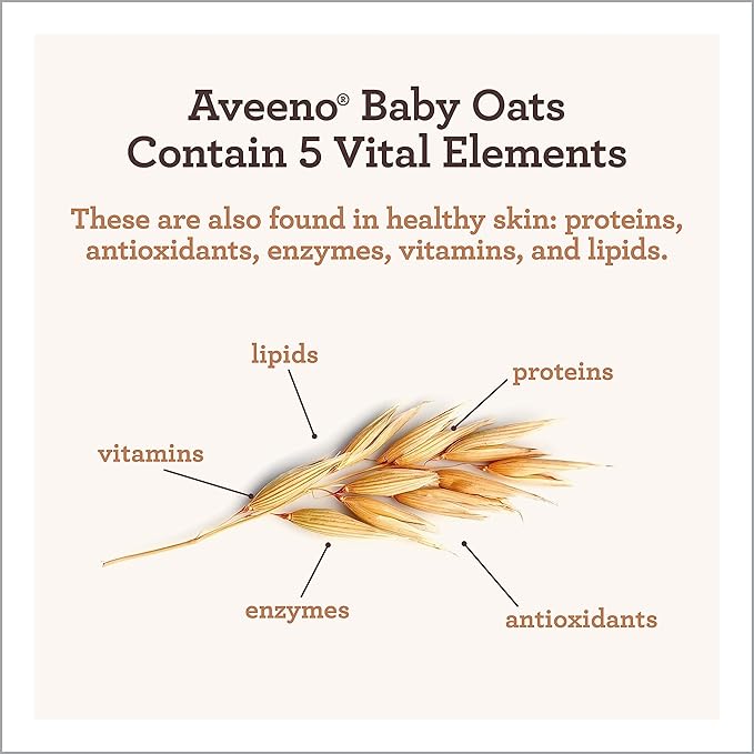 Aveeno Baby Daily Moisture Gentle Body Wash & Shampoo with Oat Extract, 2-in-1 Baby Bath Wash & Hair Shampoo 18 fl.
