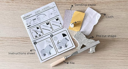 STUDIOSTONE CREATIVE DIY Arts & Crafts Carving Kit Kids Adults Elephant Sculpture Soapstone