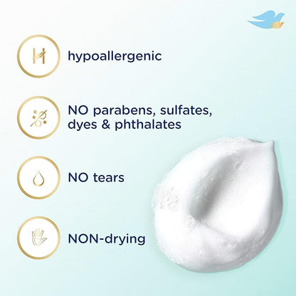Baby Dove Baby Foaming Wash Fragrance Free Moisture 4 Count 13.5 fl.