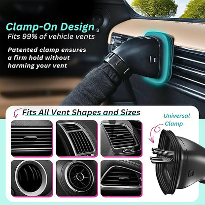 Swanoo Car AC Vent Extender | Air Vent Hose for Backseat | Directs Cool or Hot Air to Kids & Pets | Universal Fit | Extends Up to 10 FT | AC Tube for Baby Car | Back Seat Air Conditioning | BreezyBack