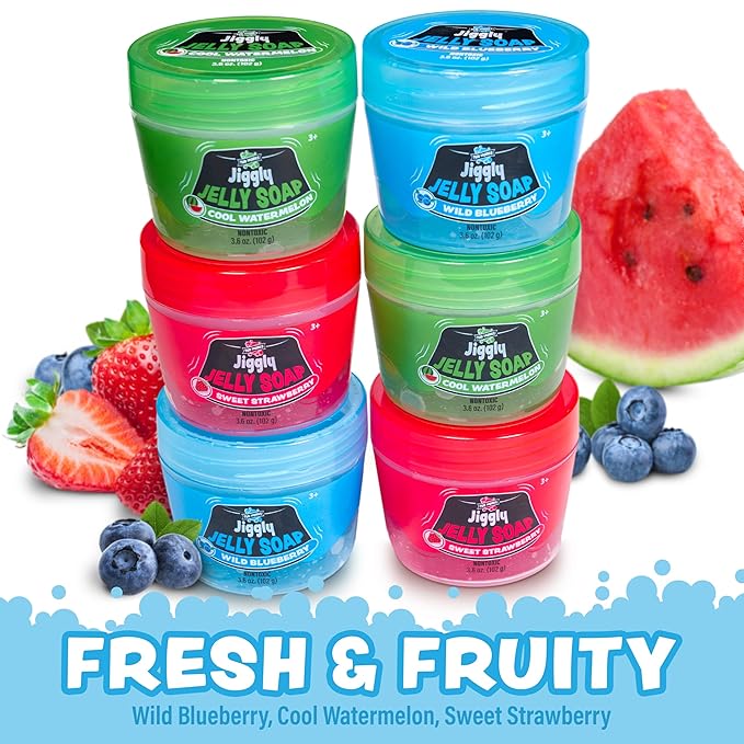 Tub Works® Jiggly Jelly Soap Kids Soap Bath Toy, 6 Pack | Wobbly