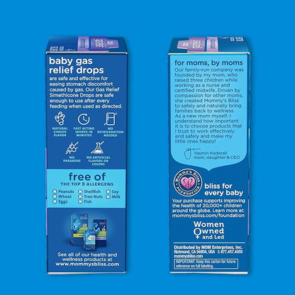 Mommy's Bliss Gas Relief Drops Bottle, Simethicone Drops for Infants 1 Fl 1)