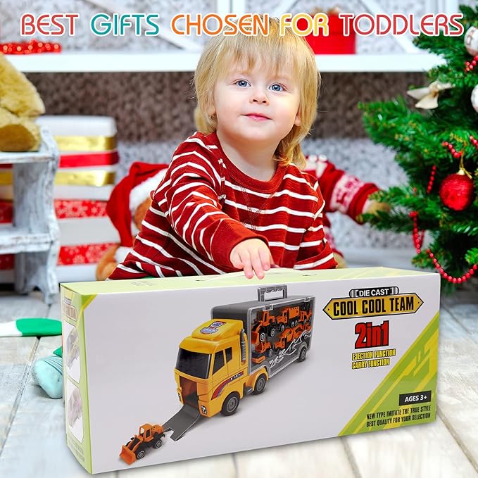 Toys for 3 Year Old Boys,Kids Boys Girls 3-5 Kids,12 1 Die-cast